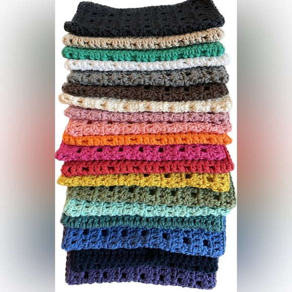 Soap Saver Bag & Washcloth Set Hand Crafted Crochet - 100% Cotton -CHOOSE COLOR! - Picture 11 of 12